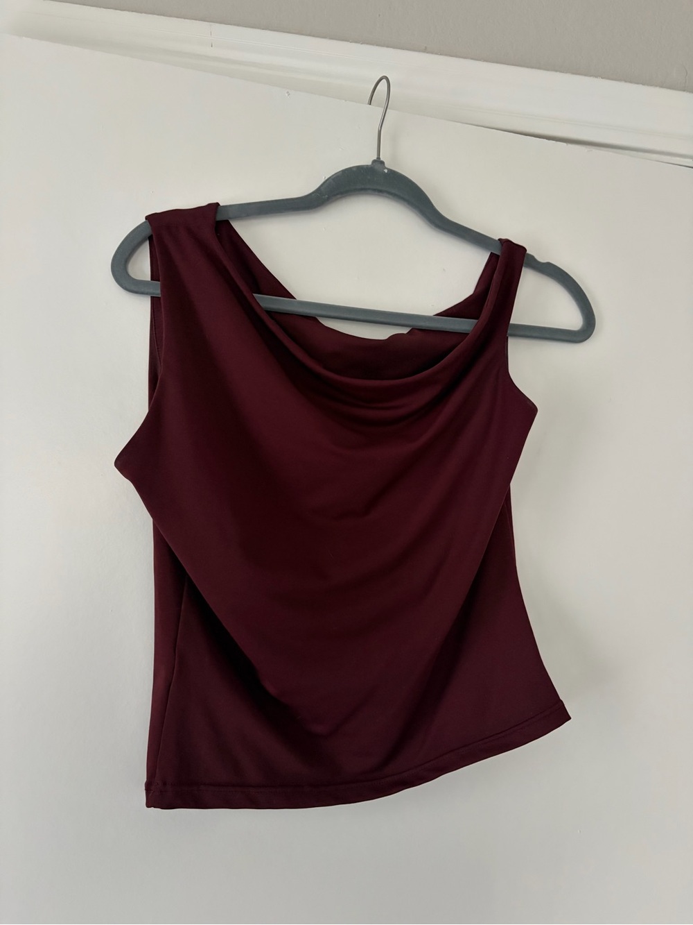 SHEIN Burgundy Cowl Neck Sleeveless Camisole